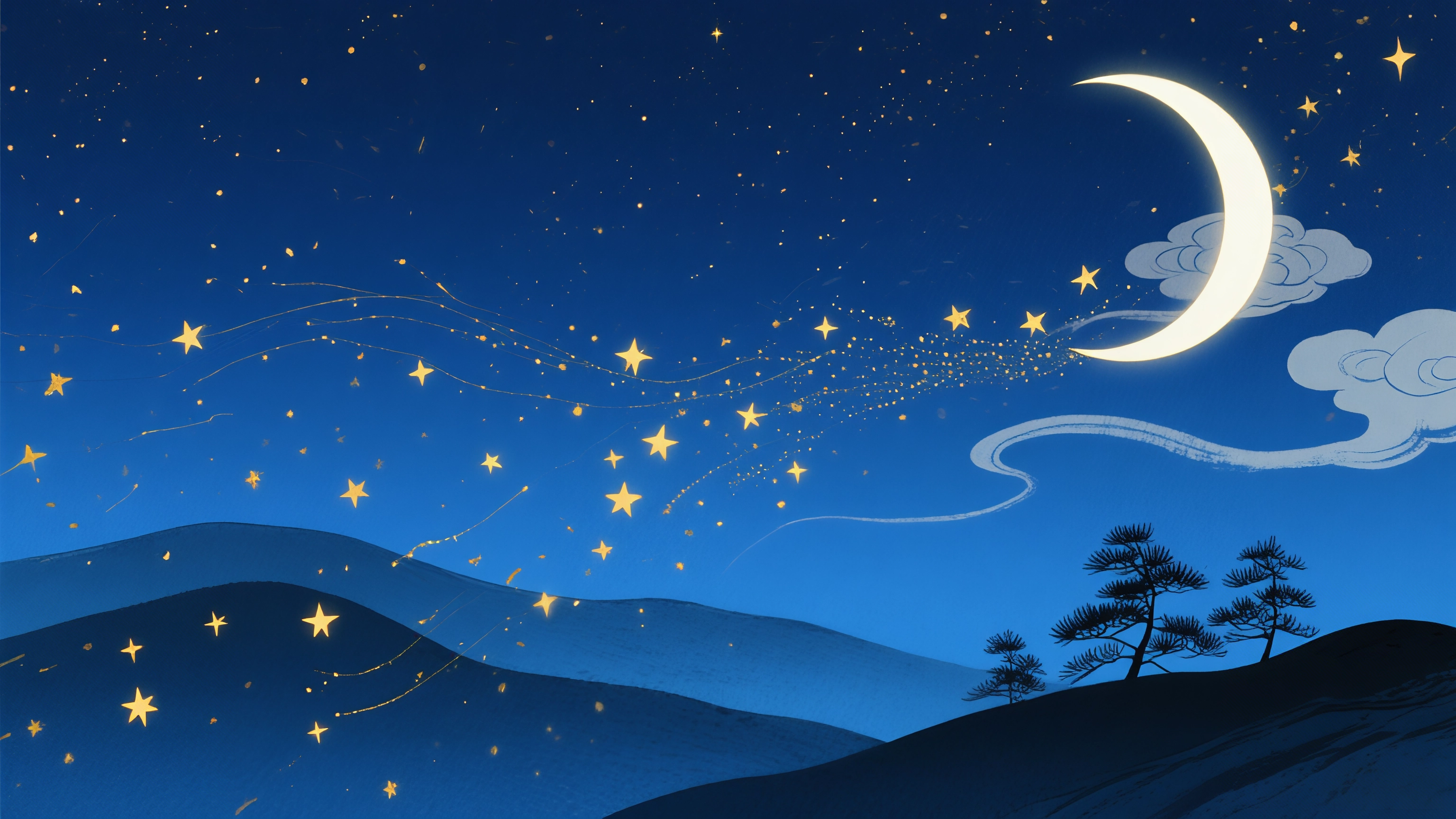 长夜荡起温柔的星屑