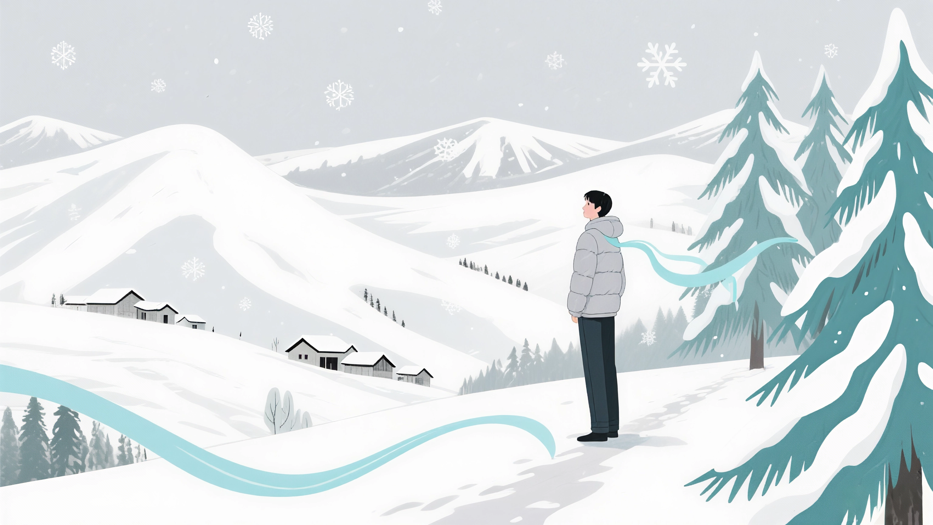 你携林风与山雪,教漂泊读懂栖息的诗节